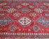 10x14 Red Kazak Afghan Hand Knotted Geometric Wool Area Rug